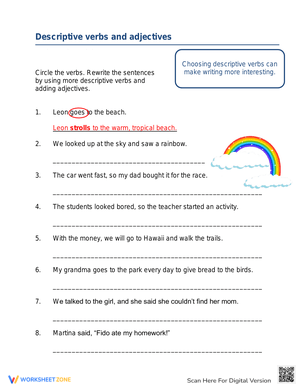 Enhance Writing with Descriptive Verbs
