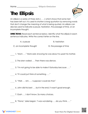 Using Ellipsis for Pauses and Omissions