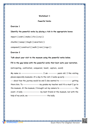 Enhance Writing with Powerful Verbs