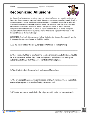 Recognizing Allusions: Identifying References