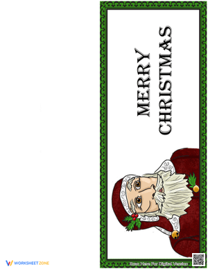 Blank Santa Christmas Card
