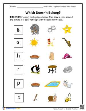 Which Doesn't Belong: Vocabulary Challenge