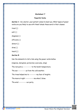 Improve Sentences with Powerful Verbs