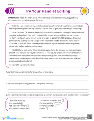 Editing Practice: Try Your Hand at Editing