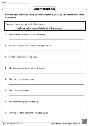 Rewriting with Onomatopoeia