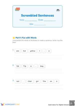 Scrambled Sentences