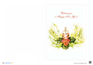 Joy and Happiness New Year Card Printable