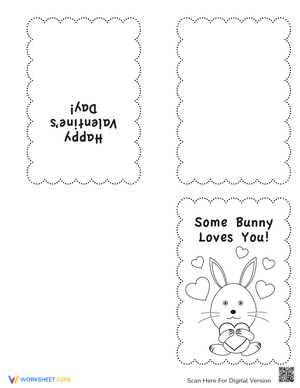 Color Your Own Valentines Printable Card