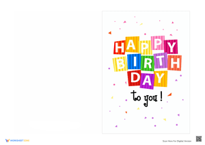 Personalized 'My Birthday Card' Printable