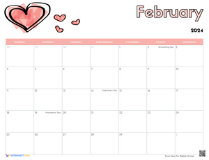 Printable Calendar for Kids - Schedule Time