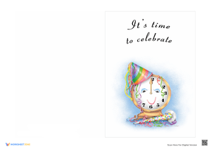Celebrate New Year Card for Joyful