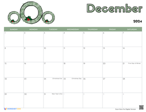Printable Calendars for Kids 12
