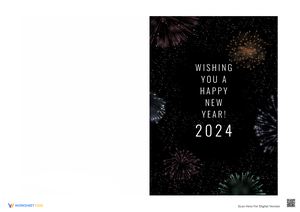 Create Your Own Fireworks New Year Card