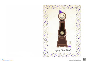 Design a 'Say Hello to the New Year' Card