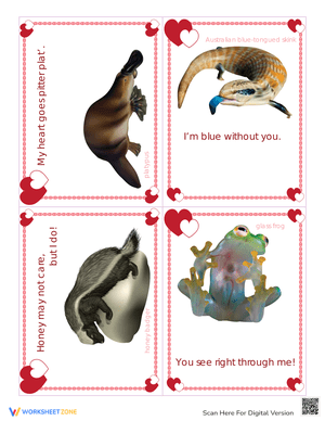 Weird Animals Valentines