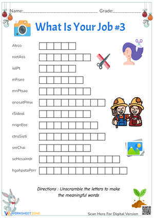 Exploring Occupations Worksheet