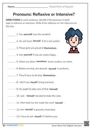 Reflexive and Intensive Pronouns Identification