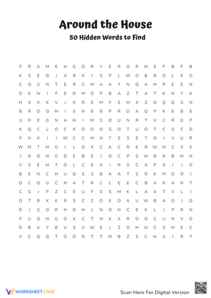 Around The House Worksheets