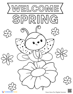 Little Ladybug: Cute Insect Coloring Page