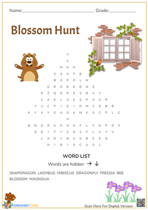 Blossom Hunt Word Search
