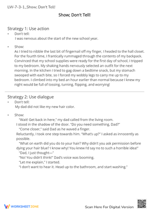 LW-7-3-1_Show; Don't Tell Strategies