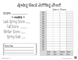 Set Spring Goals with This Reading Worksheet