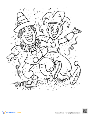 Happy Carnival for Kids: Festive Fun Worksheet