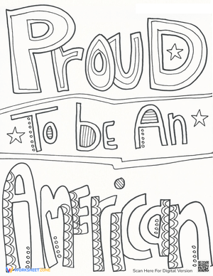 Proud to be an American: Patriotic Worksheet