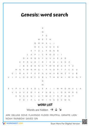 Genesis: word search