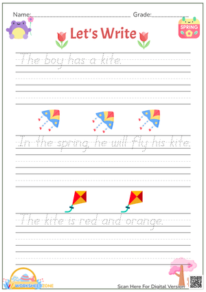 Creative Writing Practice Worksheet