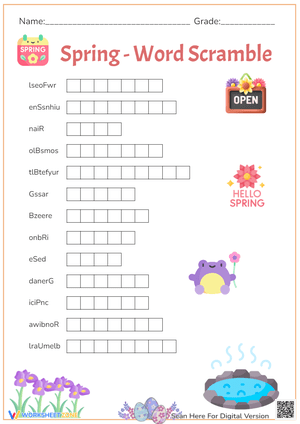 Spring - Word Scramble