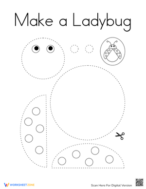 Make a Ladybug Craft Worksheet