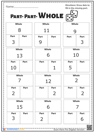 Part–Part–Whole – Draw the Missing Part