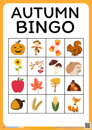 Engaging Autumn Bingo for Classrooms