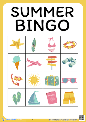 Exciting Summer Bingo Cards for All