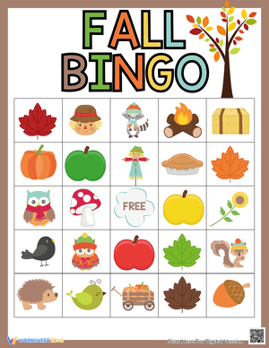 Engaging Fall Bingo for Classrooms