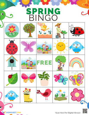 Fun and Engaging Spring Bingo Game