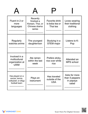 AAPI BINGO CARDS 3