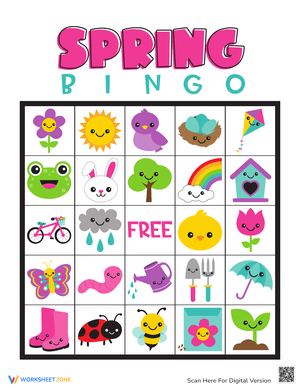 Spring Bingo for Classrooms