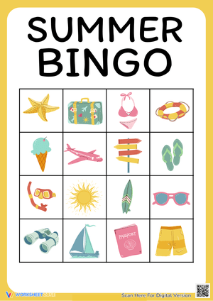 Engaging Summer Bingo Cards