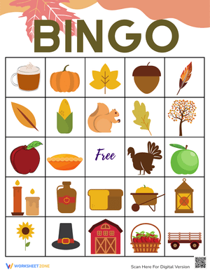 Engaging Fall Bingo Game