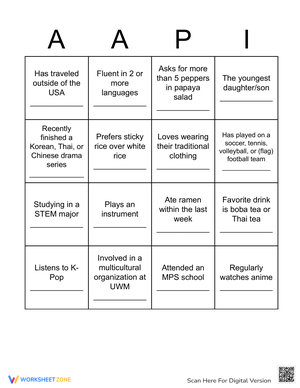 AAPI BINGO CARDS 1