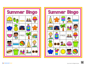 Summer Bingo Game Fun