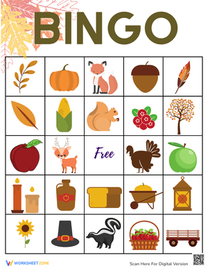 Fall Bingo Game 2