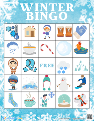 Winter Bingo Game Fun