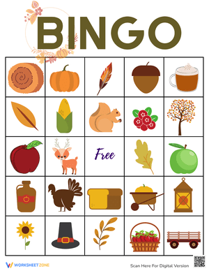 Fall Bingo Game Time