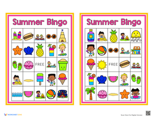 Summer Bingo Fun and Games