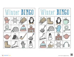 Engaging Winter Bingo Game for Kids