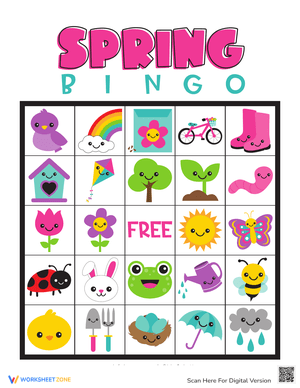 Interactive Spring Bingo Set for Classrooms