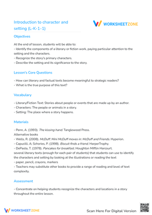 Introduction to character and setting (L-K-1-1)
